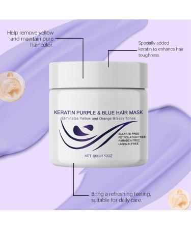 Apr s-Shampooing Hydratant | Intensif Pour Cheveux 100g Nourrissant et Correction des Reflets Jaunes Traitement Profond pour Cheveux Doux Lisses et Soyeux - Buy Online on GoSupps.com