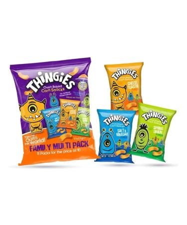 Chips Crisps Bags Collections - Deliciously light & Crispy Chips Bags (Corn Snacks Multipack (11 x 11g) 2 Packs)