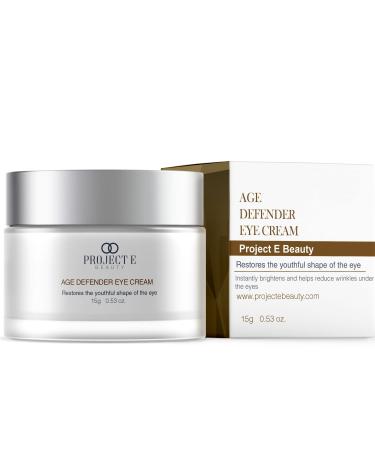 Age defender eye cream from Project E Beauty bright and smoothing under the eyes reduces lines and dark circles anti-aging & hydrated wrinkle smoothing 15 g - Buy Online on GoSupps.com