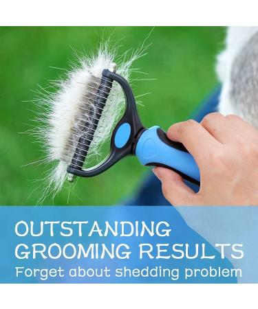 Zukent Double Sided Dematting Comb | Deshedding & Detangling Tool for Pets | Removes Loose Hair, Knots & Mats - Buy Online on GoSupps.com