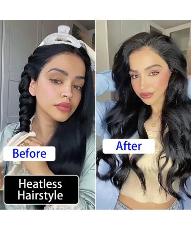 Vekola Headless Hair Curler Headband | Creates Heatless Curls and Waves While You Wear (Princess Pink) - Buy Online on GoSupps.com