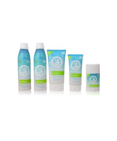 SPF 50 Surface Dry Touch Spray Sunscreen - Lightweight Water Resistant Sunblock 6oz - 2 Pack - Buy Online on GoSupps.com