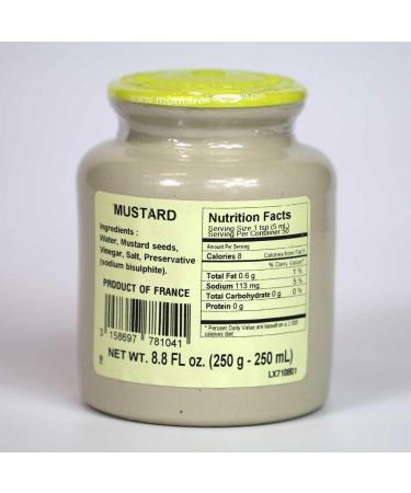 Pommery French Premium Lion Mustard with Vinegar 250g - Authentic Gourmet Condiment - Buy Online on GoSupps.com