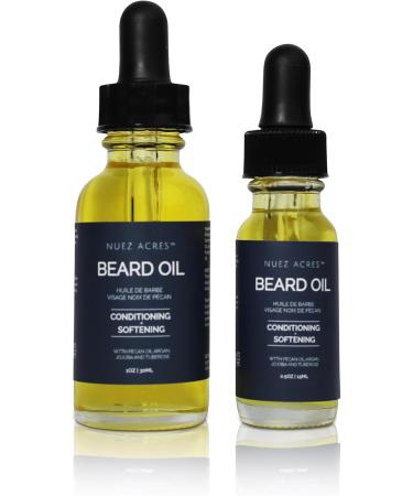 Nuez Acres Pecan + Argan Oil Beard Oil - Restores Moisture Softens And Reduces Beard Itch for All Lengths Of Facial Hair (15 ml) 30 ml (Pack of 1) - Buy Online on GoSupps.com