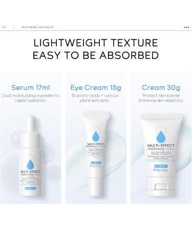 Hyaluronic Acid Skincare Set Hydrating Facial Kit Multi-Effect Moisturizing Skin Care Sets & Kits Skincare Gift Set With Serum Eye Cream Face Cream Moisturiser Face Women Skin Care - Buy Online on GoSupps.com