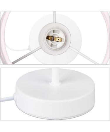  Buy Relaxdays Children s Bedside Lamp - Pink-White Hearts Fabric Lampshade | Perfect for Baby & Child | HxD: 43 x 16 cm - International Shipping Available  - Buy Online on GoSupps.com