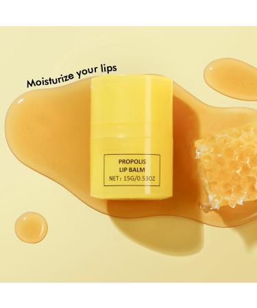 15ml Honey Lip Butter Hydrating Overnight Lip Balm & Mask Propolis 12hrs Long-lasting Moisture Overnight Gentle Exfoliation Hygienic Twist Dispenser(0.5 fl.oz) - Buy Online on GoSupps.com