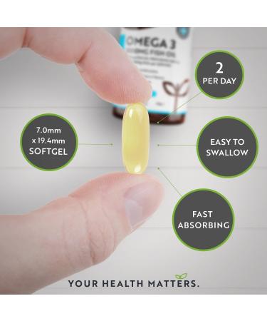 Nutravita Omega 3 Fish Oil 2000mg with 660mg EPA & 440mg DHA per Serving Double Pack of 240 Softgel Capsules with High Dose Pure Fish Oil DHA and EPA for normal heart function - Buy Online on GoSupps.com