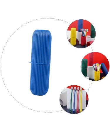 Minkissy Toothbrush Covers 8 Pack Blue Plastic for Sensitive Gums Travel & Whitening | Ideal Cleaning Solution for Households - Buy Online on GoSupps.com