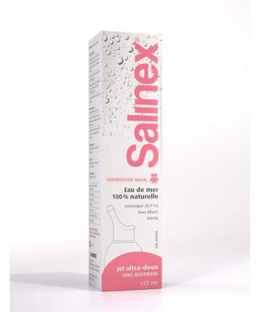 Salinex 100% Natural Seawater Nasal Spray | Ultra Gentle Stream | 125 ml Pink - Buy Online on GoSupps.com