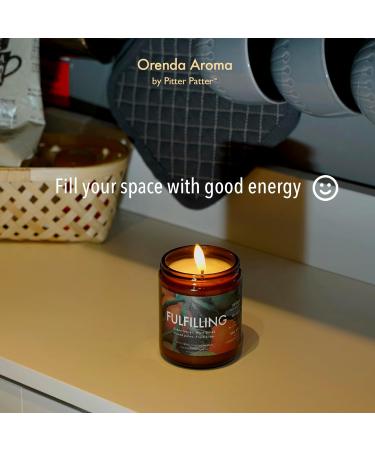 Organic Pitter Patter Tomato & Vine Scented Jar Candle - 50 Hour Burn Non-Toxic Soy Wax Aromatherapy Essential Oil | 7.2 oz - Buy Online on GoSupps.com