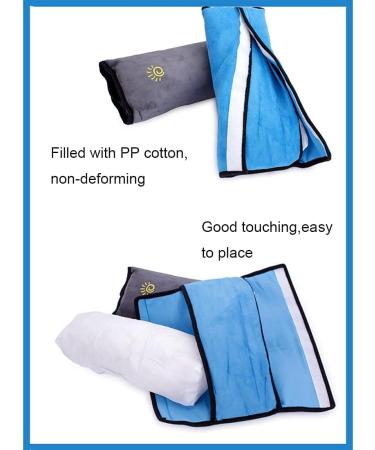 Crazy Bean Kids Seat Belt Pads - Pink/Grey (2pcs) for Comfort & Protection - Buy Online on GoSupps.com