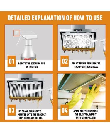 Buy Sciasi Kitchen Foam Cleaner Spray | Multi-Functional All-Purpose Cleaner for Kitchen (4 PCS) - International Shipping Available - Buy Online on GoSupps.com