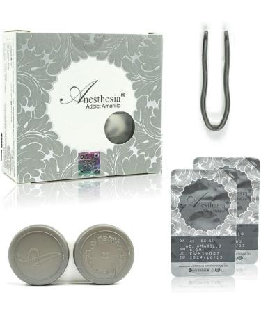Anesthesia Colored Contact Lenses - Addict Gray (-2.50 Diopter) | Monthly Strongly Covering Lenses for Dark Eyes | Natural Look | 6-Month Wear - Buy Online on GoSupps.com