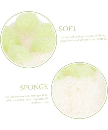 FRCOLOR Baby Facial Cleanser Cleaning Sponges Loofah Sponge Baby Powder Talc- Sponges for Cleaning Shower Sponge for Baby Esponja para Ba arse Body Corn Starch Newborn - Buy Online on GoSupps.com