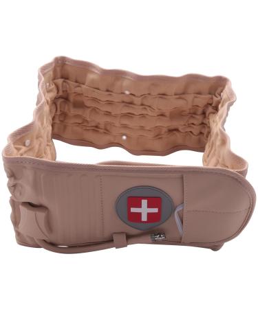 KTELI Lumbar Spinal-Air Back Belt - Air Traction Waist Support for Lower Back Pain Relief Fits 29"-49" Beige - International Shipping Available - Buy Online on GoSupps.com