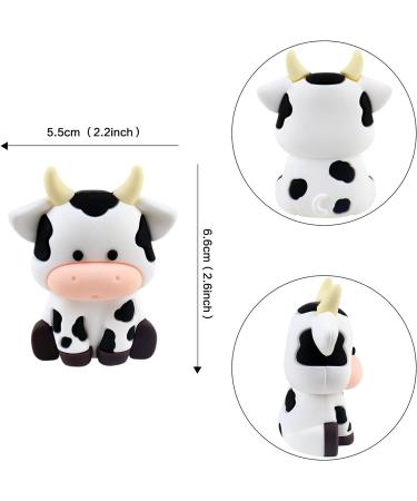 Ercadio 1 Pack Resin Cow Cupcake Toppers Resin Farm Cow Cupcake Picks Farm Animal Cupcake Picks for Animal Theme Baby Shower Barnyard Birthday Party Cake Decoration Supplies B-farm 3 - Buy Online on GoSupps.com