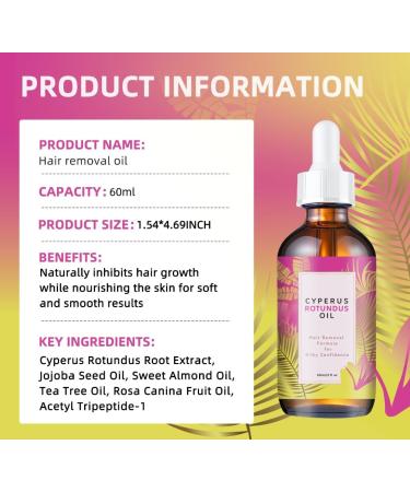 2pcs Depilatory Care Essential Oil Gentle Skin Care Smooth Body Skin Hair Removal Cleansing Moisturizing Daily Care Essential Oil - Buy Online on GoSupps.com