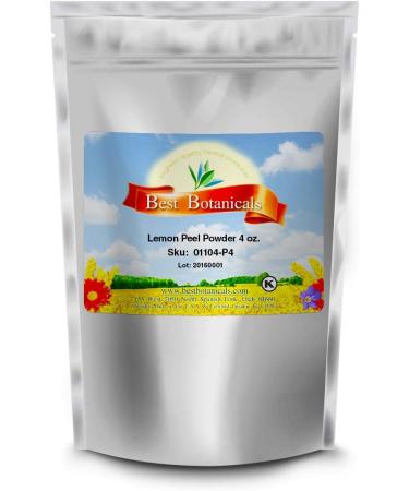 Best Botanicals Lemon Peel Powder 4 oz. 4 Ounce (Pack of 1) - Buy Online on GoSupps.com