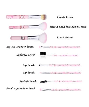 Kitty Cat Makeup Brushes Set - 12pcs Kitty Cat Gift Makeup Brush Set for Girl (MB-Kitty Cat) MB-Hello kitty - Buy Online on GoSupps.com
