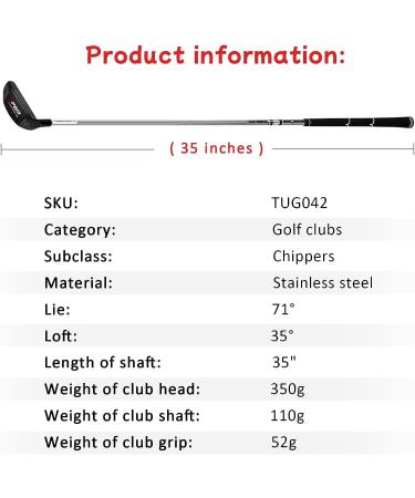 PGM Golf Club Chippers Blade Putters for Men & Women - 35 | Improve Short Game, Legal for Tournaments - Buy Online on GoSupps.com