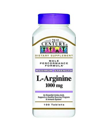 21st Century L-Arginine 1000 mg 100 Tablets