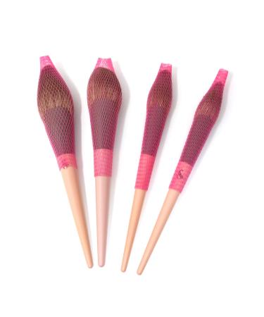 Honbay 100PCS Makeup Brush Protector | Reusable Expandable Mesh Covers for Brushes & Handbag Tassels (Pink) - International Shipping Available - Buy Online on GoSupps.com
