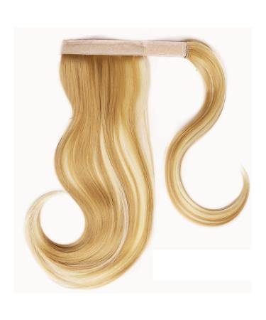 Ponytail Extension Bounce Wraparound Ponytail Hair Pieces Straight Hair Extensions with Combs Warp Ponytails for Women Synthetic Ponytail Hair Extension (Color : F27-613 Size : 18inches) 18inches F27-613