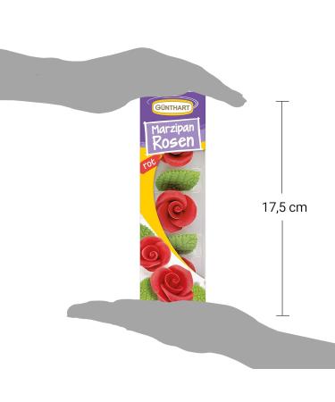 G nthart BackDecor Marzipan Roses Set - 6 Gold & Red Roses with Leaves | Premium Bakery Decoration (2 Packs 66g) - International Shipping Available - Buy Online on GoSupps.com