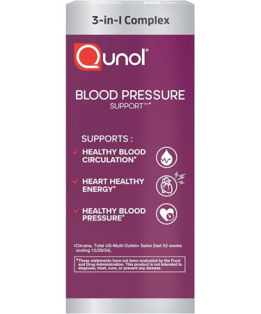 Qunol Blood Pressure Support 3 in 1 Beets + CoQ10 + Grape Seed Extract Beet Root Capsules That Supports Healthy Blood Circulation & Heart Healthy Energy 60 Count (Pack of 1) Unflavored 60 Count (Pack of 1) - Buy Online on GoSupps.com