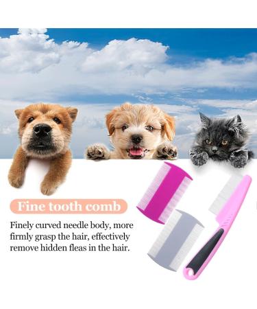 3 Pcs Dog Flea Comb Double-Sided Flea Comb Remove Float Hair Tear Marks Tick Removal Tool Double-Sided Flea Comb for Cat Dog - Buy Online on GoSupps.com