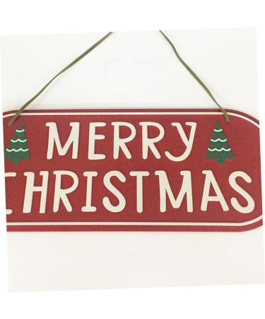 FUNOMOCYA Ornament Emblems Christmas Hanging Plaque Christmas Door Signs Decorations Decorative Items Window - Buy Online on GoSupps.com