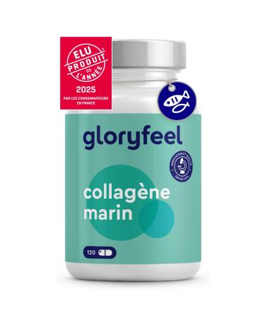 Pure Marine Collagen (Type 1) 1500mg High Dosed, 120 Collagen Hydrolyzate Capsules, 100% Natural Collagen, Easily Absorbed, No Flavors and Additives