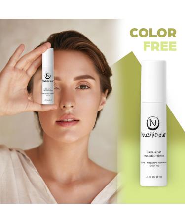 Professional Grade Calming Face Serum Hydrating, Soothing & Firming with Patented Green Tea Extract, Vegan, Cruelty-Free, Skin-Revitalizing & Nourishing Formula, (0.25) 0.25 Fl Oz (Pack of 1) - Buy Online on GoSupps.com