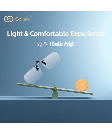 Goiteia Blue Light Filter Gaming Glasses Clip-On | 380-500nm | Flip-Up 50% Clear - Perfect for Gamers & Esports Accessories - Buy Online on GoSupps.com