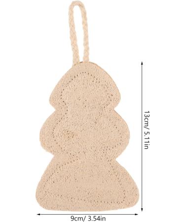 Buy NOLITOY Natural Loofah Exfoliating Sponge - Christmas Tree Shape Bath & Shower Scrubber for Exfoliation & Massage - International Shipping Available - Buy Online on GoSupps.com