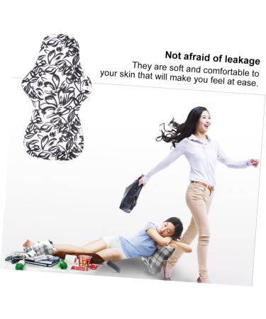 Buy Solustrie 8 pc Washable Menstruation Pads - Charcoal Bamboo Cloth Comfortable & Eco-Friendly - Various Colors | International Shipping - Buy Online on GoSupps.com