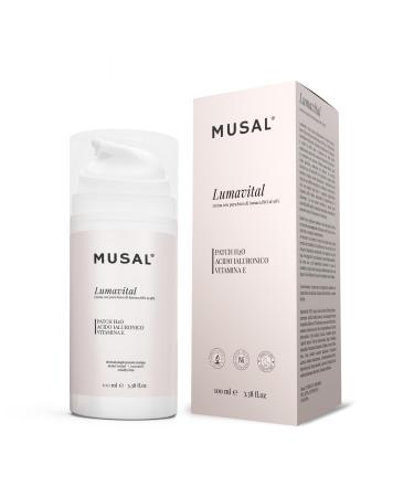 MUSAL Organic snail mucin face cream 100ml - Anti-wrinkle anti-aging face cream - Long-lasting moisturizing cream with hyaluronic acid for combination oily and dry skin