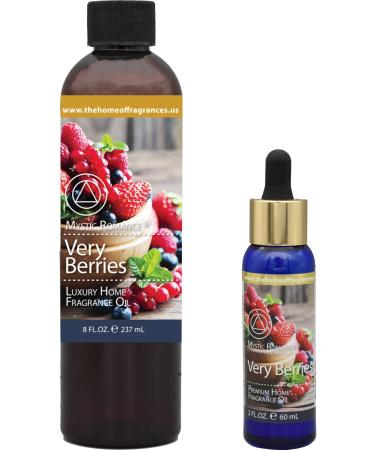 The Home of Fragrances - Set of 2 Bottles of Fragrance Oils - 2oz & 8oz (Very Berrys)