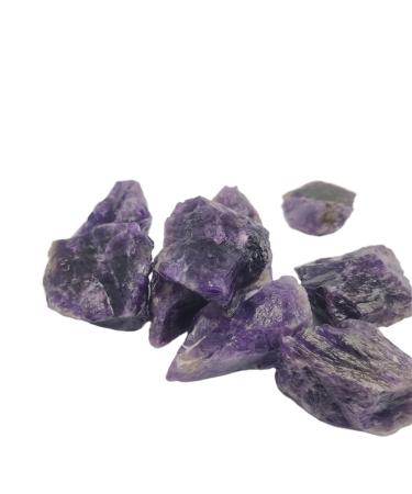 1pc/100g Natural Bulk Raw Stone Dark Amethyst Irregular Natural Rock Purple for Specimen Collection Garden Decor Home Goods (Color : 1pcs Size : 2-4cm) 2-4cm 1pcs