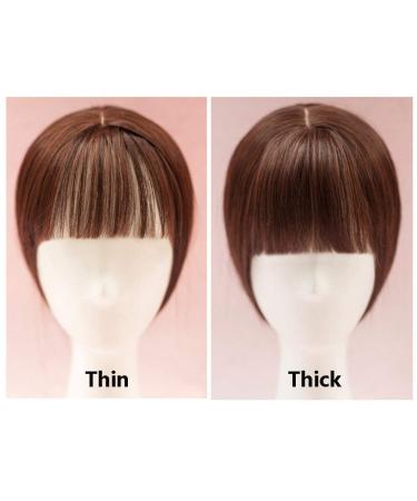 Remeehi 35cm Seamless Synthetic Hair Toupee for Hair Loss | Clip-In Hair Topper with Flat Bangs - International Shipping - Buy Online on GoSupps.com