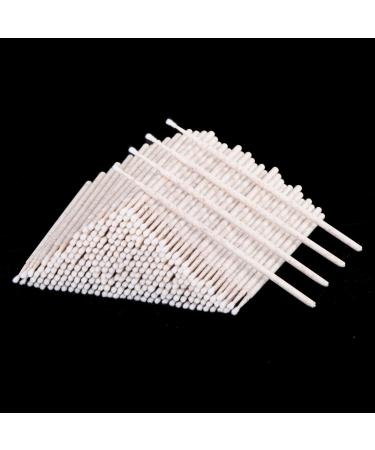 POCMKO 600PCS Eco Friendly Micro Applicator Brushes Made from Wheat Stalks Biodegradable and Compostable Disposable Micro Swabs for Lash Extension Nail Polish and Crafts