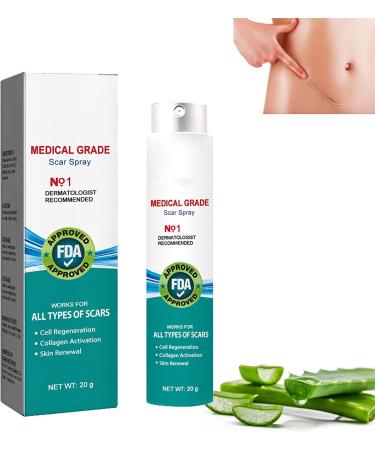 Scarremove Advanced Scar Spray Scar Remove Advanced Scar Spray for All Types of Scars Scar Removal Spray Acne Scars and Dark Spaot Remover Gentle Skin Care for Acne Prone Skin (1Pcs)