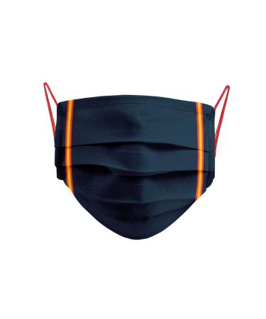 Cencibel Smart Casual Mask with Spanish Flags and Red Elastic Bands