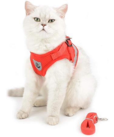 Zunea No Pull Dog Harness for Small Dog Reflective Breathable Soft Mesh Padded Step-in Vest Harness Leash Set Puppy Girl Dog Cat Lead for Daily Walking Running Training - (Red S) S (Pack of 1) red - Buy Online on GoSupps.com