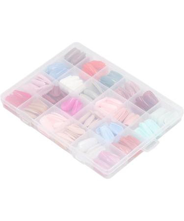 Coffin False Nails Coffin Shaped Press On Fake Nails 576 Pieces Full Coverage Shiny Mixed Colors Various Sizes Ballerina - Buy Online on GoSupps.com