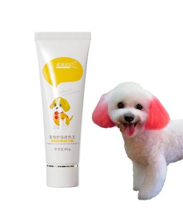 Mimika dog hair dye professional hair color for dogs dog color 80g for coloring the puppy hair non -irritating and long -lasting hair color for puppies pets and kitten fireworks red