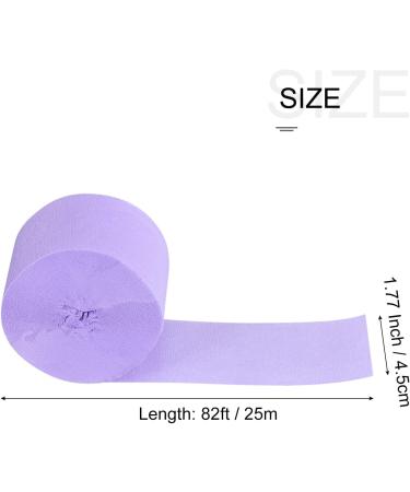 MECCANIXITY 82ft Long Crepe Paper Streamer Decoration - Light Purple Pack of 5 - Buy Online on GoSupps.com
