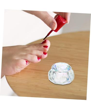 Healeved 1pc Nail Art Crystal Cup Glass Crystal Cup Nail Art Dish Crystal Nail Acrylic Nail Brush Liquid Dappen Dishes for Acrylic Nail Art Tools Delicate Pen Washing Cup Crystal Glass 6x6cm Assorted Color - Buy Online on GoSupps.com