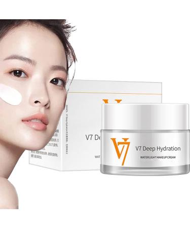 Moisturizing Tone-up Cream  V7 Deep Hydration Waterlight Makeup Cream  V7 Deep Hydration Cream  V7 Cream Korea Moisturizing Tone Up Cream for All Skin Type Face Moisturizer Toning Light Cream (1Pcs)